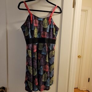 Too Fast XL skeleton bird in birdcage dress Goth Punk